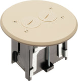 Arlington FLBAR101LA Almond Adjustable Floor Box-Round