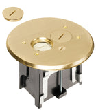 Arlington FLBAR101MB Brass Adjustable Floor Box-Round