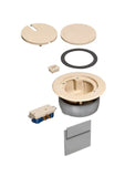 Arlington FLBC4560DLA In Box Recessed Cover Kit, Single Gang, Low Voltage, Light Almond