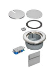 Arlington FLBC4560DNL In Box Recessed Cover Kit, Single Gang, Low Voltage, Nickel