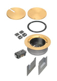 Arlington FLBC5540MB Recessed Cover Kit for 5.5" Concrete Floor Box, Brass