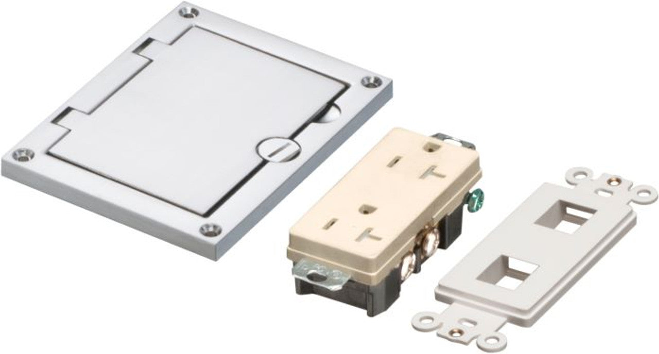Arlignton FLBC8501NL Single Cover Kit with Flip Lid Cover, Nickel Finish