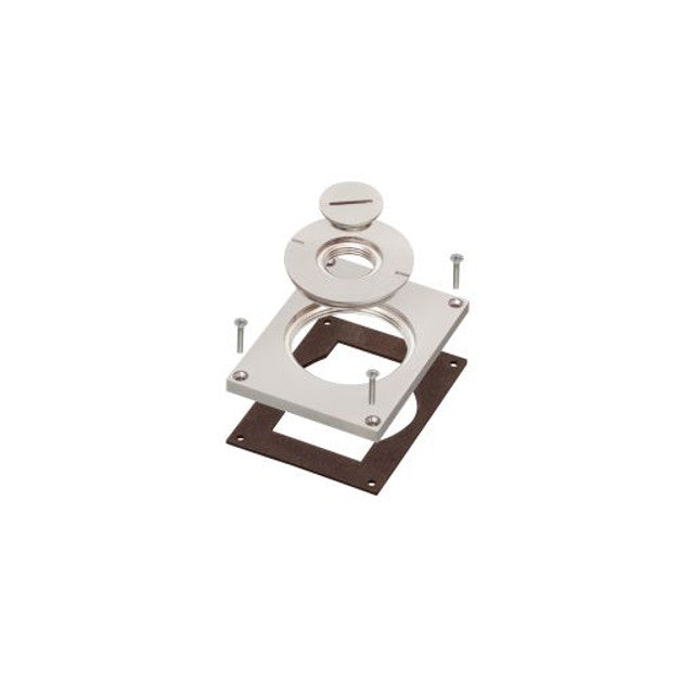 Arlignton FLBC8503NL Single Gang Cover with Furniture Feed Inserts - Nickel Finish