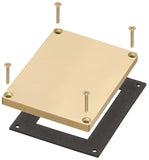 Arlignton FLBC8508MB Single Gang Blank Cover with Slotted Cover - Brass Finish