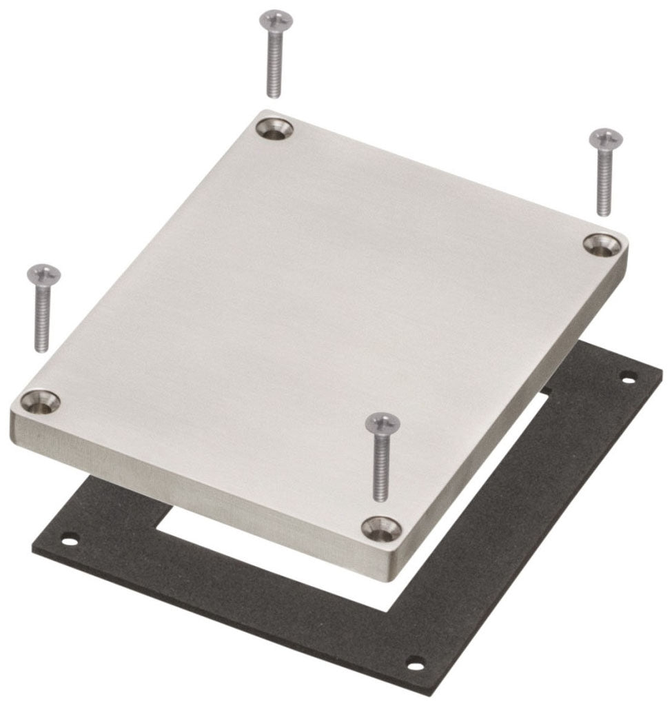 Arlignton FLBC8508NL Single Gang Blank Cover with Slotted Cover - Nickel Finish
