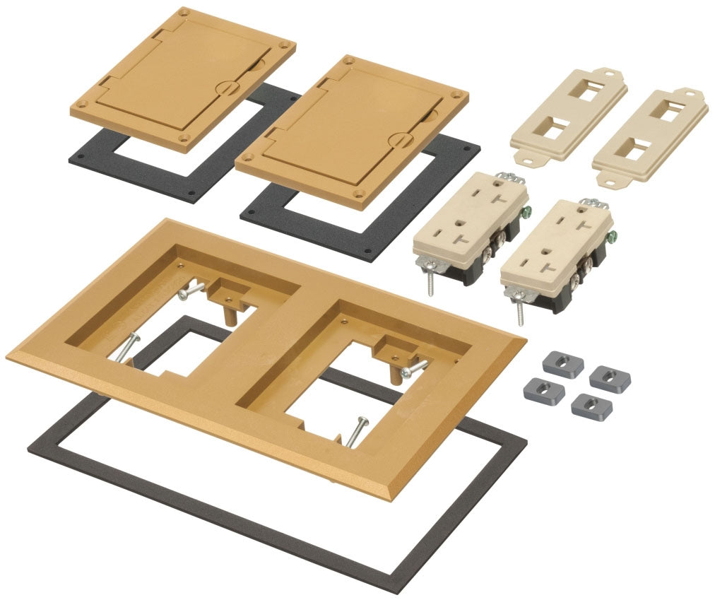 Arlignton FLBC8520CA Two Gang Plastic Cover Frame Kits