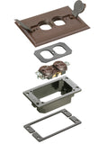 Arlington FLBCF101BRTK Brown Flip Lid Concrete kit