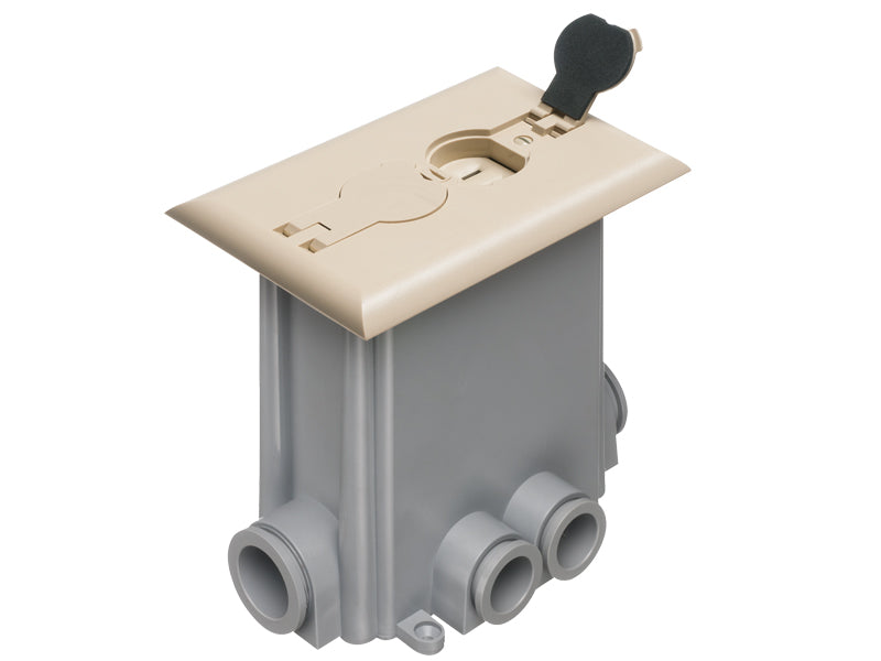 Arlington FLBCF101LA 1-Gang Concrete Floor Boxes Flip | BuyRite Electric