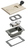 Arlington FLBCF101LATK Almond Flip Lid Concrete Kit