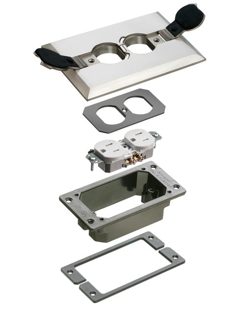 Arlington FLBCF101NLTK Nickel Flip Lid Concrete Kit