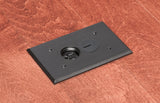 Arlington FLBR101BL 1-Gang Non-Metallic Floor Box for Installed Floors - Black