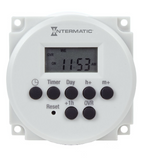 Intermatic FM1D20-LV-U 24-Hour or 7-Day 12/24 VDC, 24 VAC Electronic Panel Mount Module, 15 A, 20 Setpoint Programs, SPDT