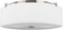 Generation Lighting FM312EN3/BS Sunset Drive 3 light brushed steel flush mount ceiling light