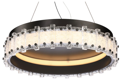 SDQ Lighting FM35622UB Akershus 22" Contemporary LED Flush Mount Lighting, Urban Bronze Finish