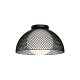 Alora Mood FM402513MBOP Haven Flush Mount 1 Light 13 inch in Matte Black with Opal Glass