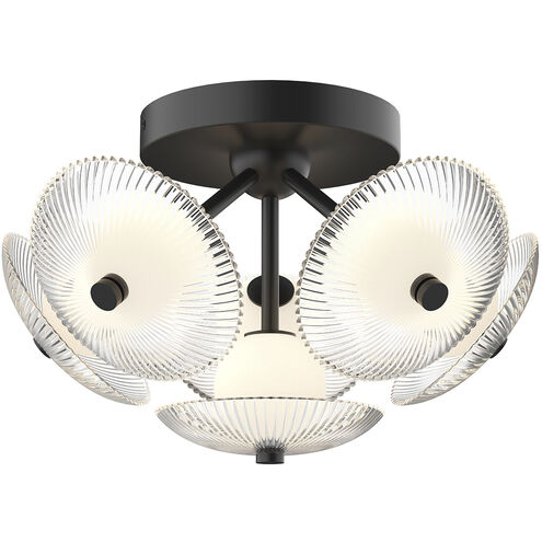 Alora Mood FM417606MBCR Hera LED 15.88 inch Matte Black Flush Mount Ceiling Light