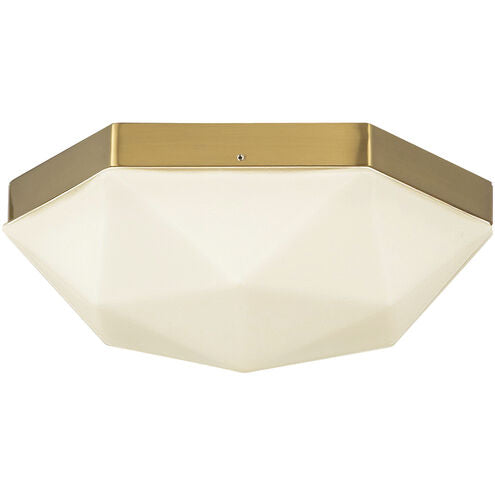 Alora Mood FM424512BGOP Krysta 2 Light 10.5 inch Brushed Gold Flush Mount Ceiling Light