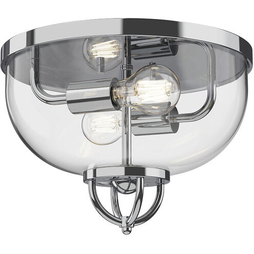 Alora Mood FM461102CH Lancaster 2 Light 12.63 inch Chrome Flush Mount Ceiling Light