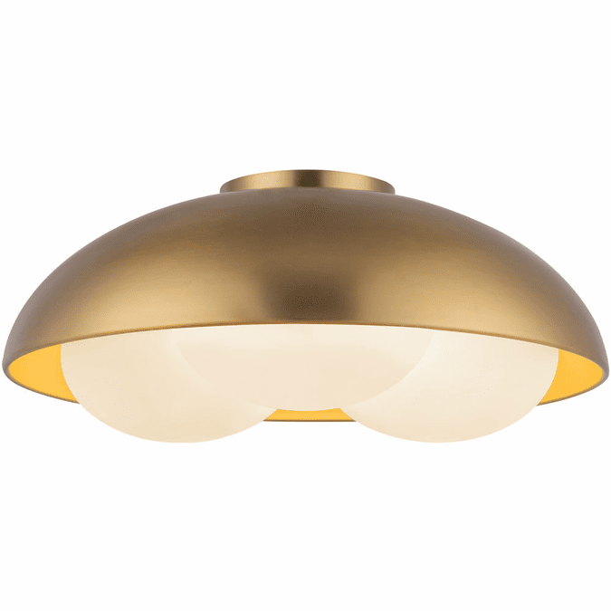 Alora Mood FM495316BGOP Robyn Contemporary Brushed Gold / Opal Glass Ceiling Light Fixture