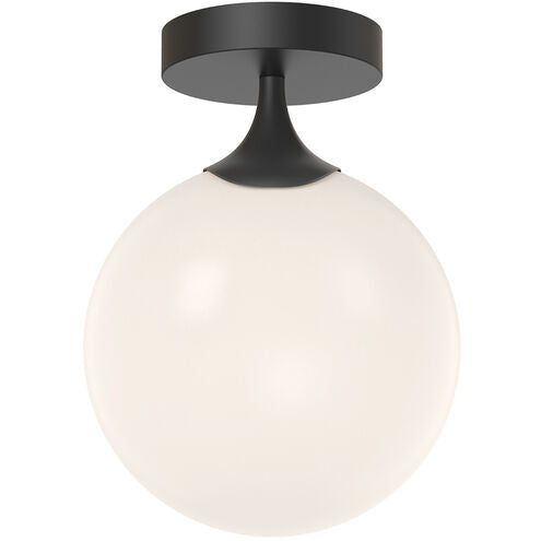 Alora Mood FM505108MBOP Nouveau 1 Light 7.88 inch Matte Black Flush Mount Ceiling Light