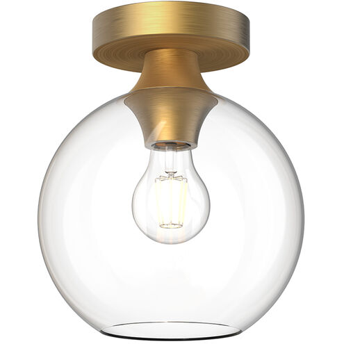 Alora Mood FM506108AGCL Castilla 1 Light 7.88 inch Aged Gold Flush Mount Ceiling Light in Clear