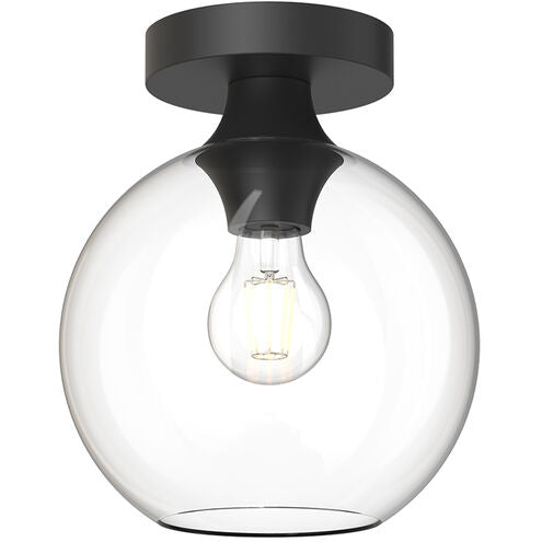 Alora Mood FM506108MBCL Castilla 1 Light 7.88 inch Matte Black Flush Mount Ceiling Light in Clear