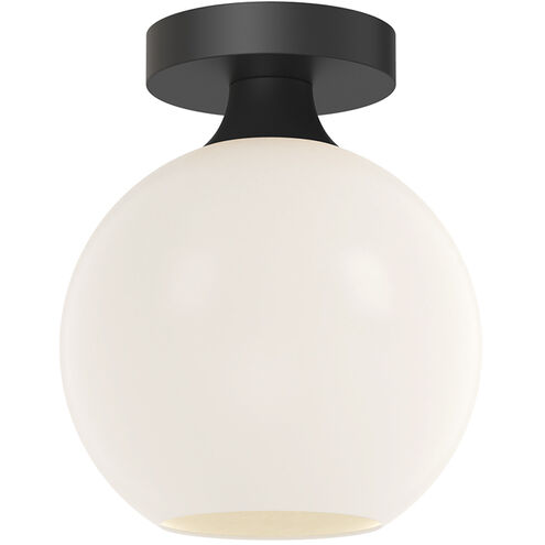 Alora Mood FM506108MBOP Castilla 1 Light 7.88 inch Matte Black Flush Mount Ceiling Light in Opal Glass