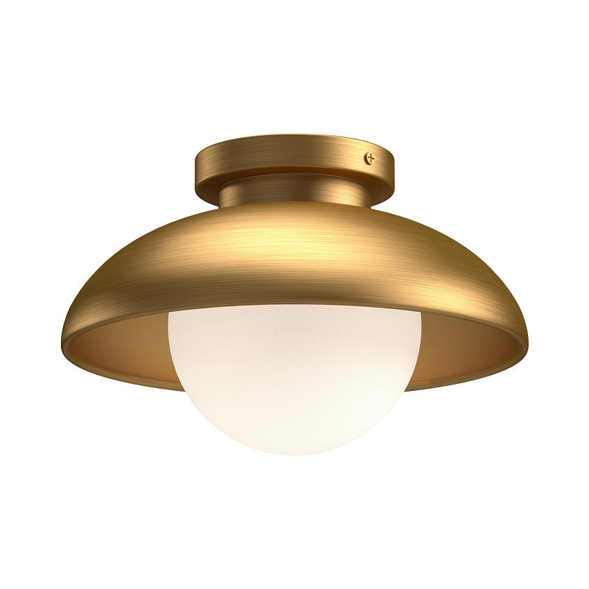 Alora Mood FM522016AGOP Rubio 1 Light 16 inch Aged Gold Flush Mount Ceiling Light