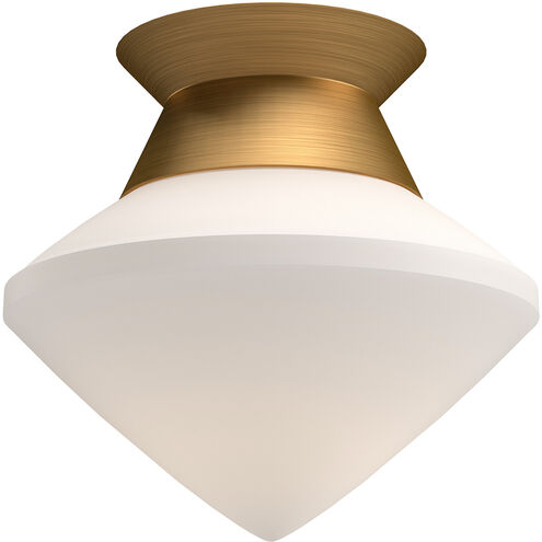 Alora Mood FM537508AGOP Nora 1 Light 8 inch Aged Gold Flush Mount Ceiling Light