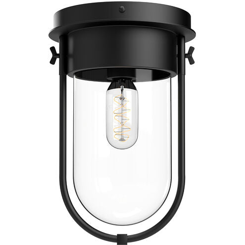 Alora Mood FM539008MBCL Cyrus 1 Light 8 inch Matte Black Flush Mount Ceiling Light