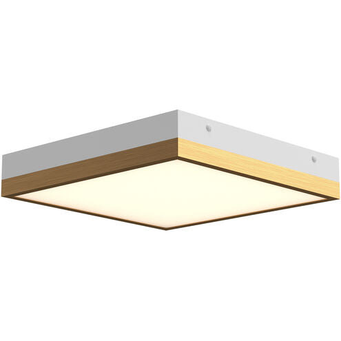 Alora Mood FM553211AGWH Sydney LED 11.13 inch Aged Gold and White Flush Mount Ceiling Light
