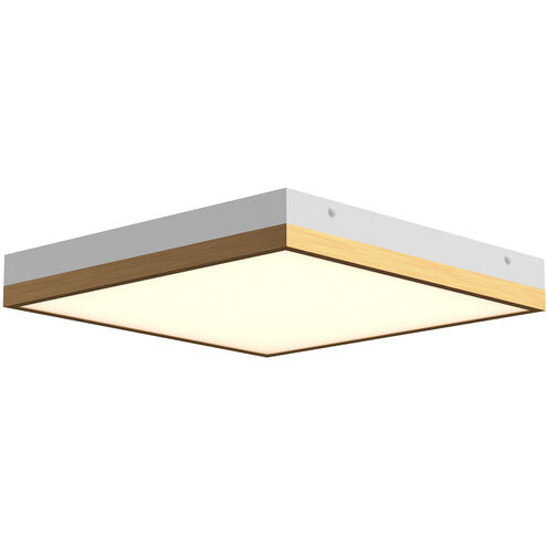 Alora Mood FM553214AGWH Sydney LED 14.25 inch Aged Gold and White Flush Mount Ceiling Light