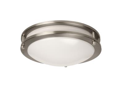 MaxLite FMA12V08WCSNN6 Flush Mount Architectural, 12 Inch, 8/12/16w, 120-277V 0-10V, 2700/3000/3500/4000/5000k Wattage & CCT Selectable, Bluetooth Network ,Nickel