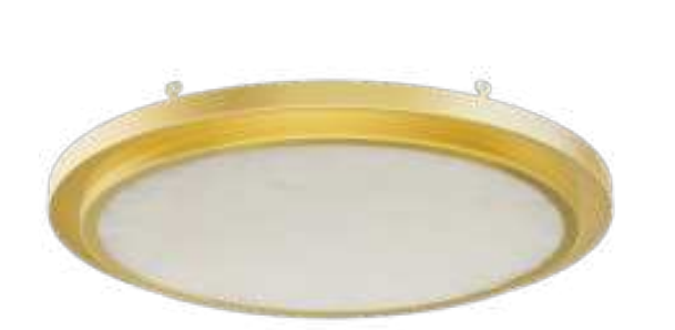 Westgate FMLB-R7-TRM-ALAB-GD FMLB-R7 Real Alabaster Lens With Trim - Gold Finish