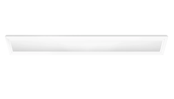Feit Electric FP0.5X4/6WY/WH 0.5 ft. x 4 ft. 25W Selectable White (5CCT) White Dimmable Integrated LED Edge-Lit Flat Panel Flush Mount Light, Wattage 25W, Voltage 120V