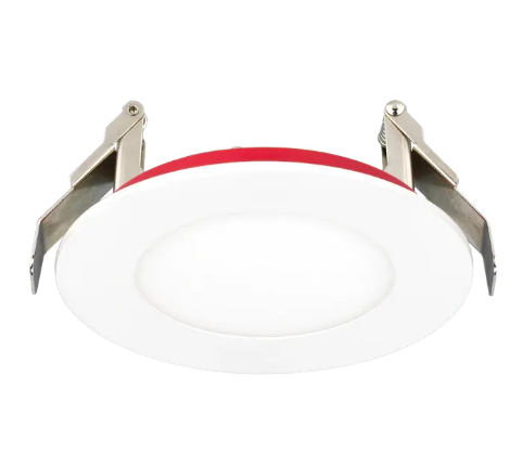 American Lighting FRD-SLIM-5CCT-4-WH 4 Inch Slim Flat Fire-Rated Downlight White Finish, 5CCT 2700K / 3000K / 3500K / 4000K / 5000K, Lumens 1100LM