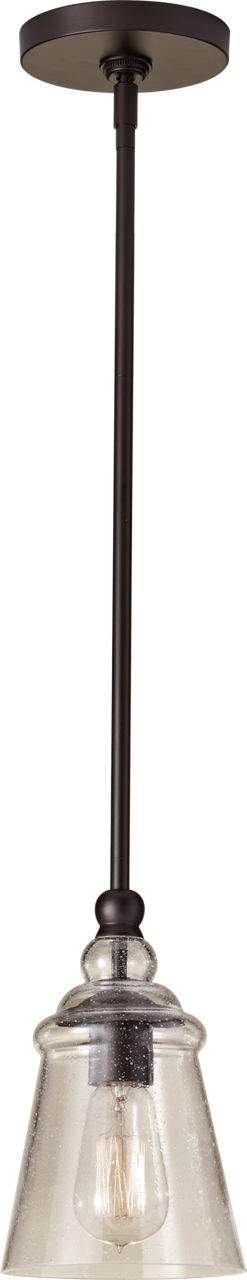 Generation Lighting P1261ORB Urban Renewal 1 Light Oil Rubbed Bronze Bell Pendant Ceiling Light