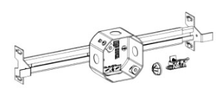 Orbit FSDB-NBH 2-1/8” Deep, 4” Fan Support Deep Box and New Construction Bar Hanger Assembly