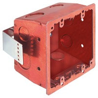 Arlignton FSR404SRD Retro Fit 2-Gang Steel Box, Red Finish