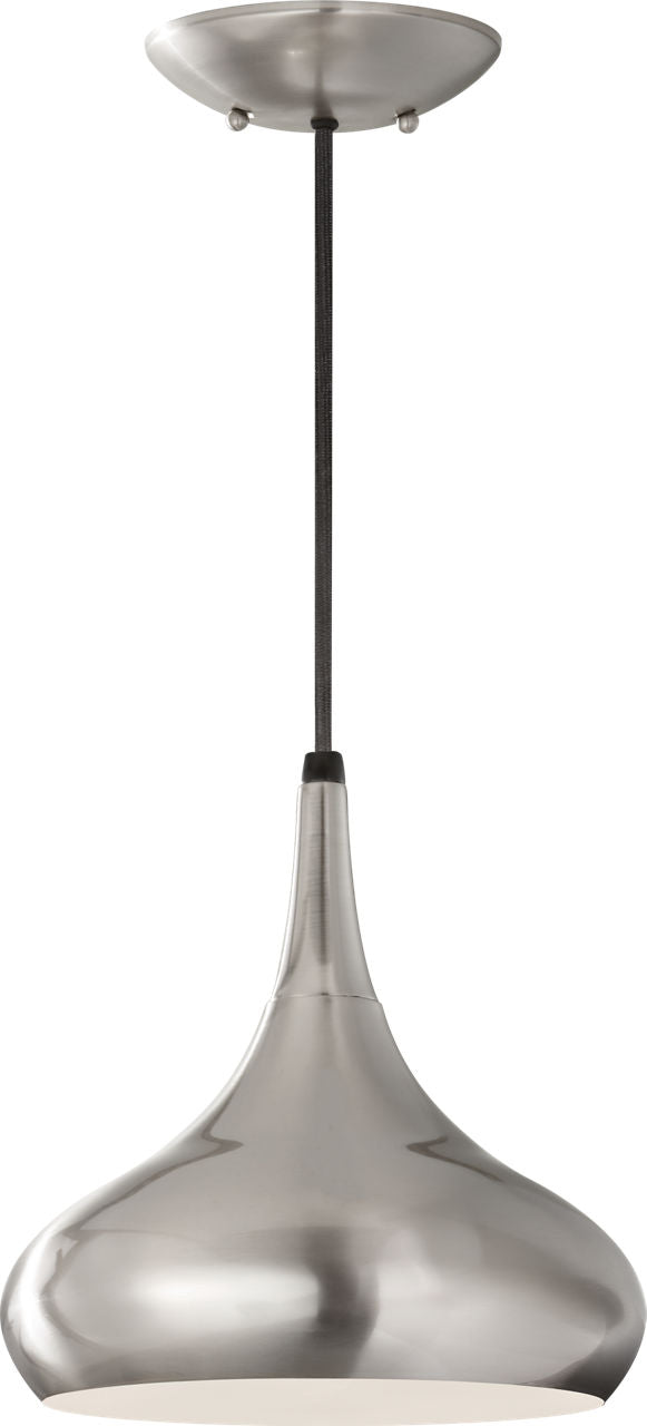 Generation Lighting Belle 1 Light 10 inch Brushed Steel Pendant Ceiling Light