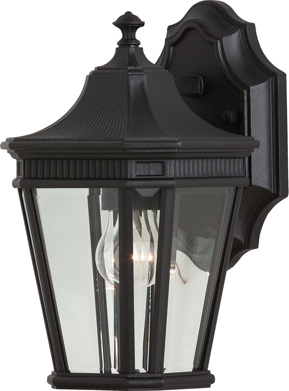Generation Lighting OL5400BK Cotswold Lane 1 Light Black Outdoor Wall Light