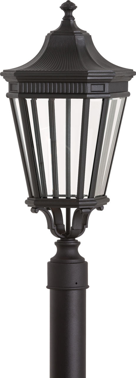 Generation Lighting OL5407BK Cotswold Lane 3 Light Black Post Lantern