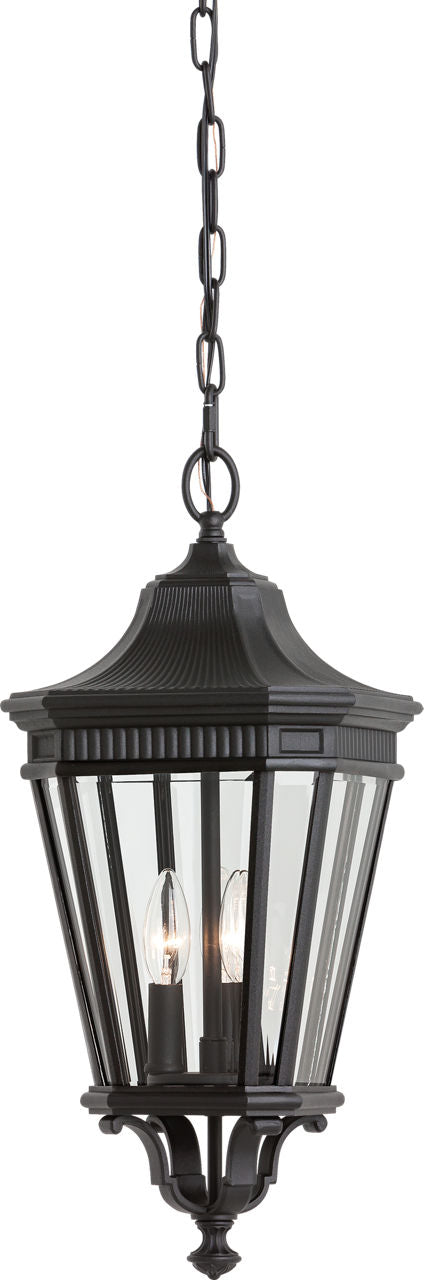 Generation Lighting OL5411BK Cotswold Lane 3 Light Black Pendant Ceiling Light