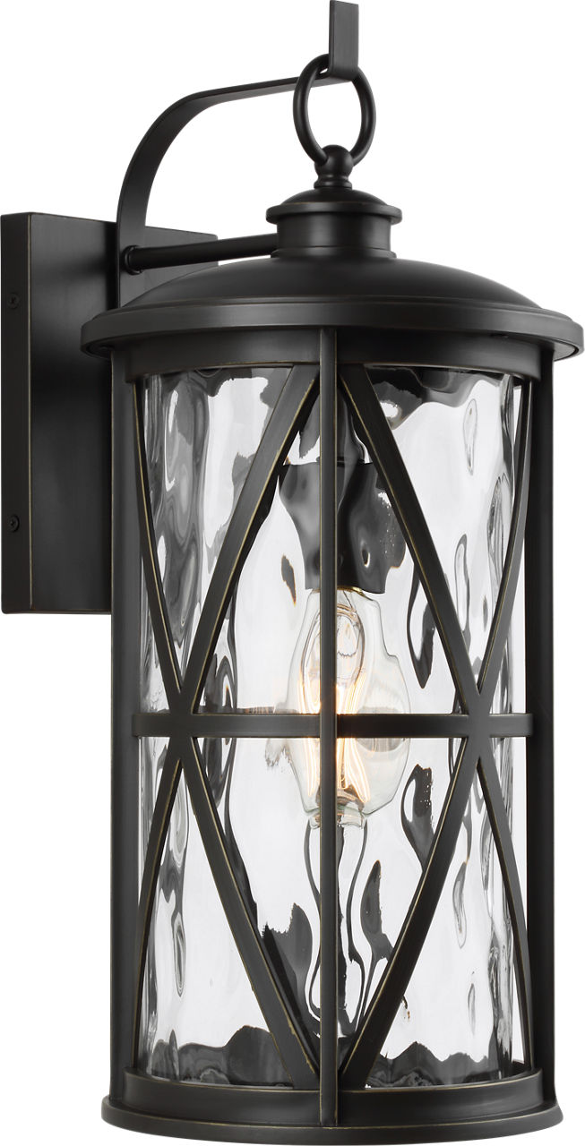 Generation Lighting OL15202ANBZ Millbrooke outdoor wall lantern in antique bronze