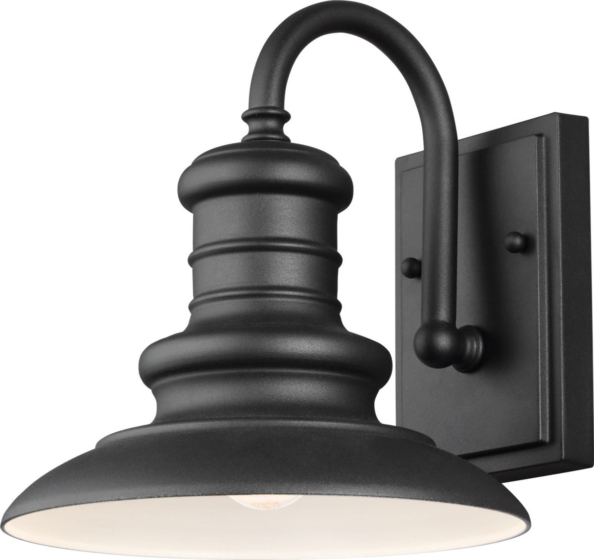 Generation Lighting OL8600TXB Redding Station 1 light textured black outdoor wall light