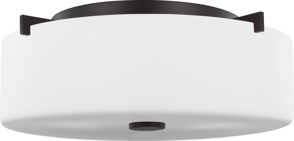 Generation Lighting Sunset Drive 2 light oil rubbed bronze flush mount ceiling light