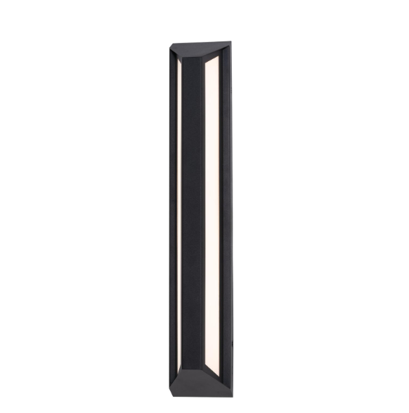 AFX Lighting FTNW0424LAJUDBK Fulton 24 Inch LED Outdoor Wall Sconce Light ,120-277V, Selectable 5CCT, Black Finish