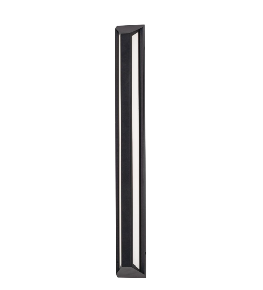 AFX Lighting FTNW0436LAJUDBK-BB Fulton 36 Inch LED Outdoor Wall Sconce Light ,120-277V, Selectable 5CCT, Black Finish, Battery Backup