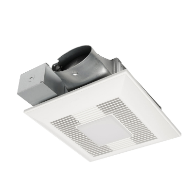 Panasonic FV-0810VSSL1 WhisperValue® DC Fan with Light, Multi-Speed & Pick-A-Flow®, 50-80-100 CFM