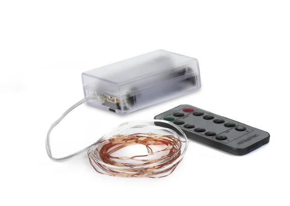 Feit Electric FY6-20/CPR 6 ft. Warm White Copper Wire Fairy String Light, Color Temperature 3000k, Voltage 120V